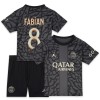 Original Trikotsatz Paris Saint-Germain Fabian 8 Ausweichtrikot 2023-24 Für Kinder